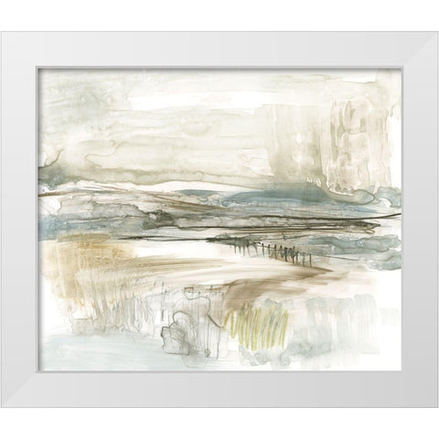 Stark Neutral Landscape II White Modern Wood Framed Art Print by Goldberger, Jennifer