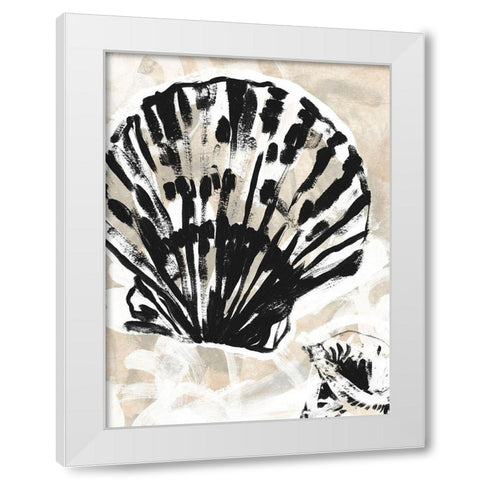 Sea Scumble I White Modern Wood Framed Art Print by Vess, June Erica