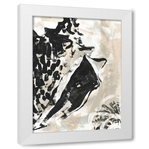 Sea Scumble III White Modern Wood Framed Art Print by Vess, June Erica