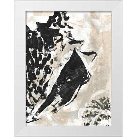 Sea Scumble III White Modern Wood Framed Art Print by Vess, June Erica