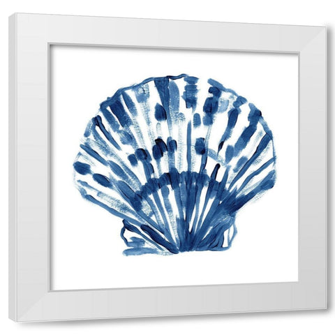 Beach Brushwork I White Modern Wood Framed Art Print by Vess, June Erica