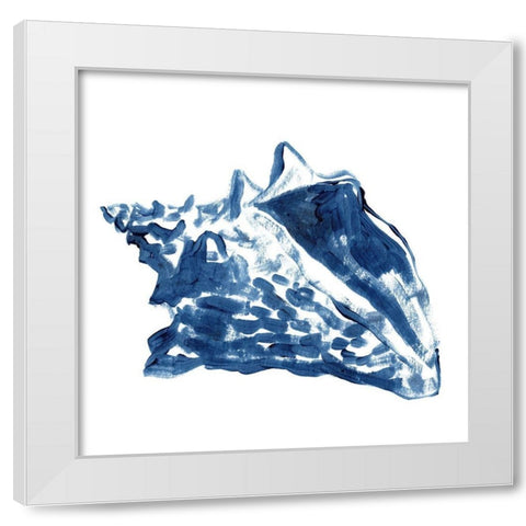 Beach Brushwork III White Modern Wood Framed Art Print by Vess, June Erica