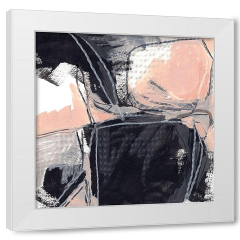 Indicator III White Modern Wood Framed Art Print by Vess, June Erica