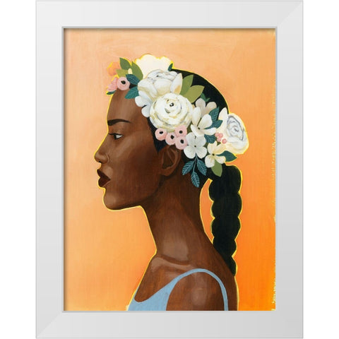 Modern Laurel II White Modern Wood Framed Art Print by Popp, Grace