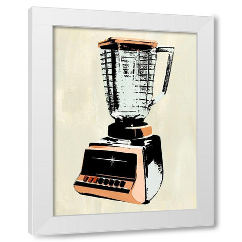 Retro Kitchen Appliance I White Modern Wood Framed Art Print by Warren, Annie