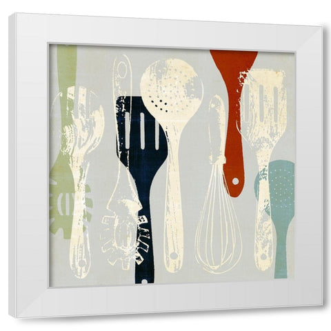 Cooks Choice II White Modern Wood Framed Art Print by Warren, Annie