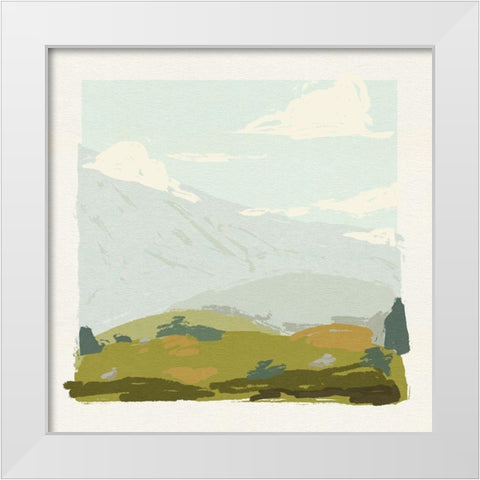 Alpine Ascent I White Modern Wood Framed Art Print by Green, Jacob