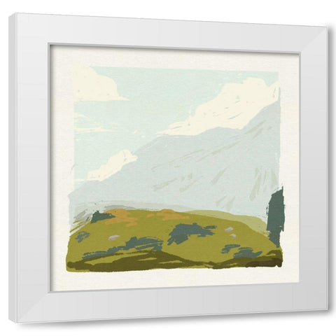 Alpine Ascent II White Modern Wood Framed Art Print by Green, Jacob