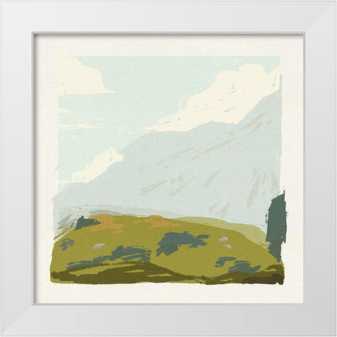 Alpine Ascent II White Modern Wood Framed Art Print by Green, Jacob