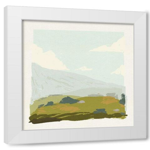 Alpine Ascent III White Modern Wood Framed Art Print by Green, Jacob