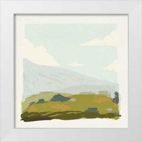 Alpine Ascent III White Modern Wood Framed Art Print by Green, Jacob