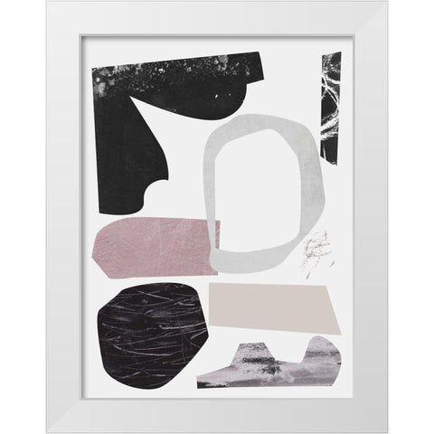 Underground Shapes VI White Modern Wood Framed Art Print by Wang, Melissa