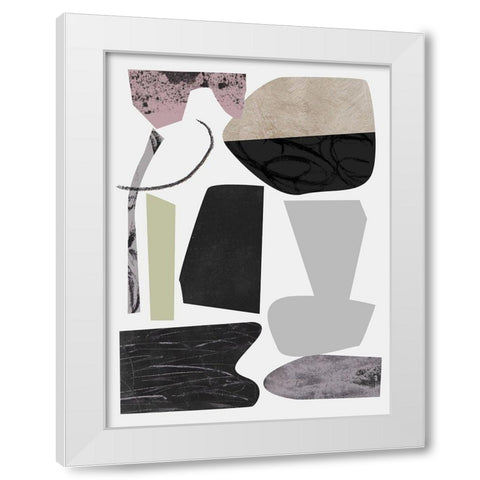 Underground Shapes VIII White Modern Wood Framed Art Print by Wang, Melissa