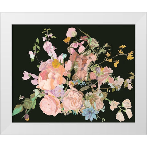 Blooming in the Dark I White Modern Wood Framed Art Print by Wang, Melissa