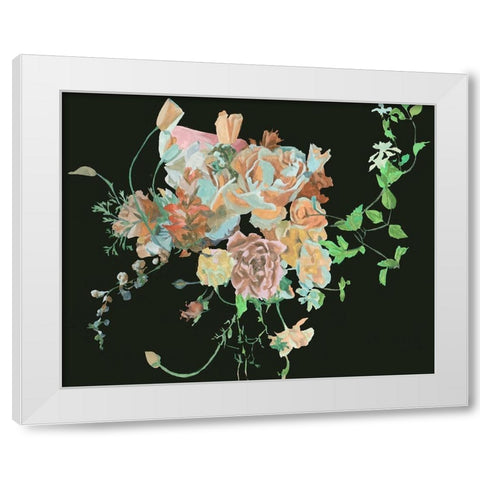 Blooming in the Dark II White Modern Wood Framed Art Print by Wang, Melissa