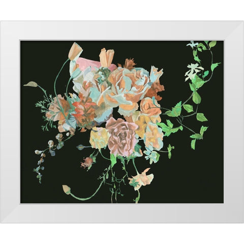 Blooming in the Dark II White Modern Wood Framed Art Print by Wang, Melissa