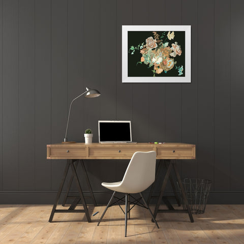 Blooming in the Dark III White Modern Wood Framed Art Print by Wang, Melissa