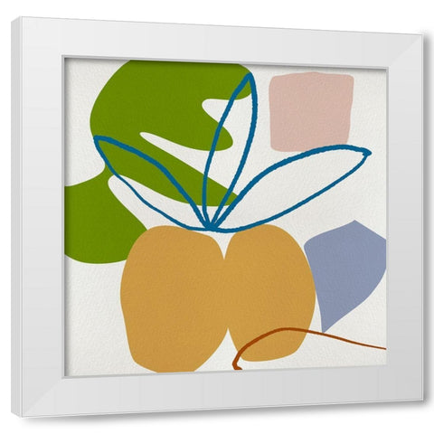 Flower Petals IV White Modern Wood Framed Art Print by Wang, Melissa