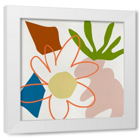 Flower Petals VI White Modern Wood Framed Art Print by Wang, Melissa