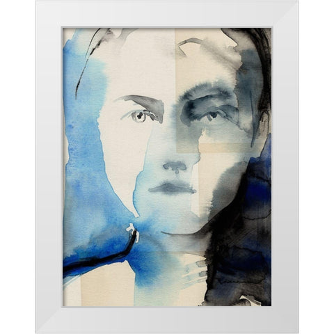 Tildas Gaze I White Modern Wood Framed Art Print by Parker, Jennifer Paxton