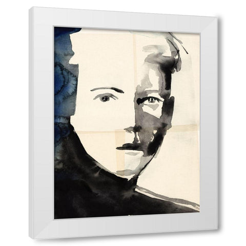 Tildas Gaze III White Modern Wood Framed Art Print by Parker, Jennifer Paxton