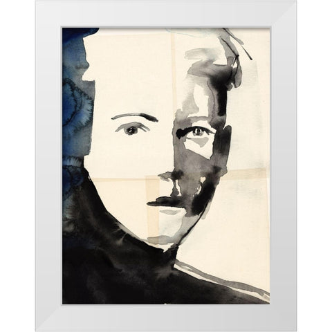 Tildas Gaze III White Modern Wood Framed Art Print by Parker, Jennifer Paxton