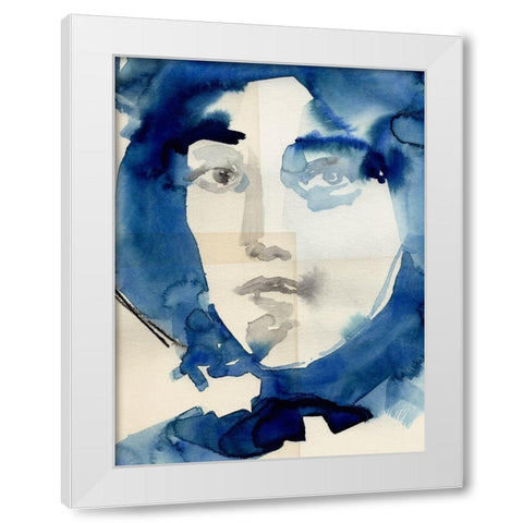 Tildas Gaze IV White Modern Wood Framed Art Print by Parker, Jennifer Paxton