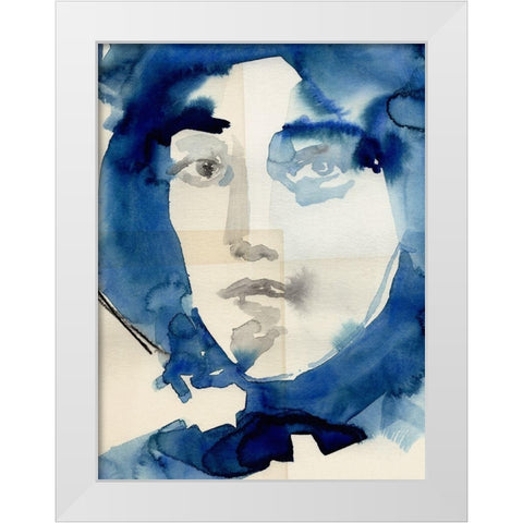 Tildas Gaze IV White Modern Wood Framed Art Print by Parker, Jennifer Paxton