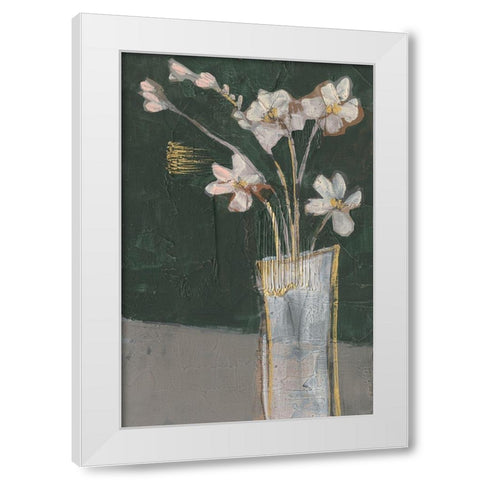 Textured Still Life II White Modern Wood Framed Art Print by Goldberger, Jennifer