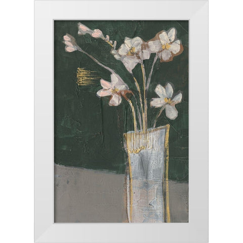 Textured Still Life II White Modern Wood Framed Art Print by Goldberger, Jennifer