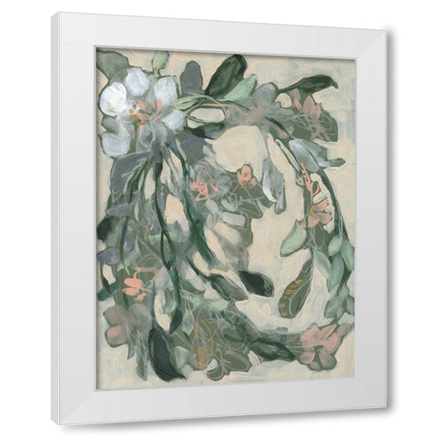 Cascading Bouquet I White Modern Wood Framed Art Print by Goldberger, Jennifer