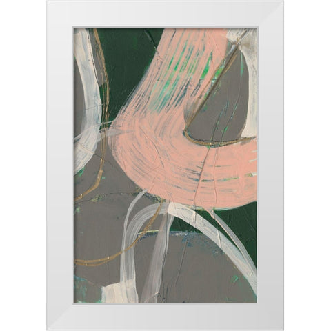 Connected Disconnect I White Modern Wood Framed Art Print by Goldberger, Jennifer