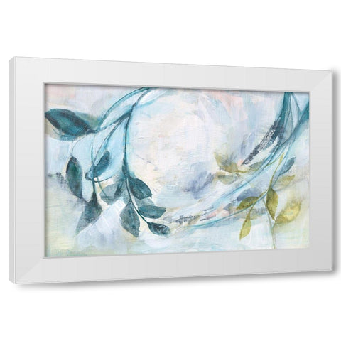 Branches and Shadows I White Modern Wood Framed Art Print by Goldberger, Jennifer