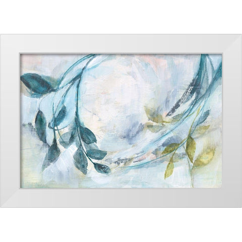 Branches and Shadows I White Modern Wood Framed Art Print by Goldberger, Jennifer