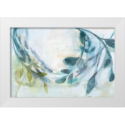 Branches and Shadows II White Modern Wood Framed Art Print by Goldberger, Jennifer