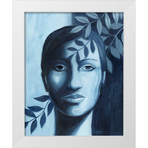 Winking Shadow I White Modern Wood Framed Art Print by Popp, Grace