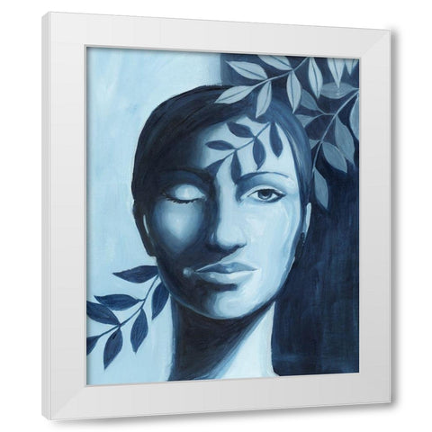 Winking Shadow II White Modern Wood Framed Art Print by Popp, Grace