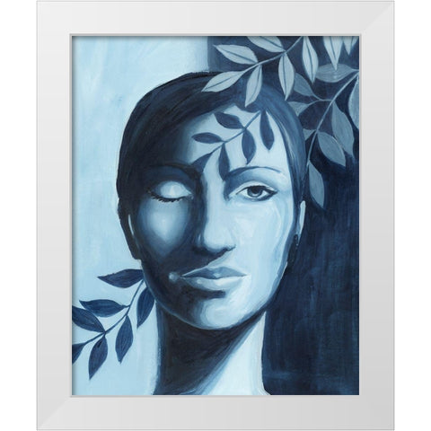 Winking Shadow II White Modern Wood Framed Art Print by Popp, Grace