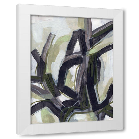 Signal Flare I White Modern Wood Framed Art Print by Vess, June Erica