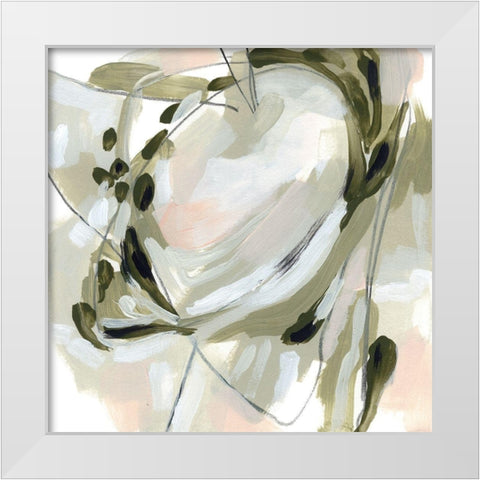 Spring Cycle II White Modern Wood Framed Art Print by Vess, June Erica