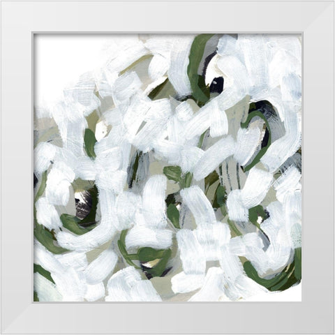 Snow Lichen I White Modern Wood Framed Art Print by Vess, June Erica