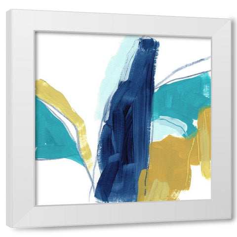 Bottleneck I White Modern Wood Framed Art Print by Vess, June Erica