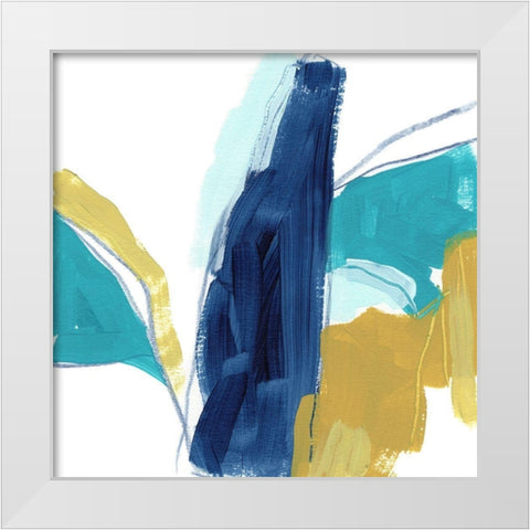 Bottleneck I White Modern Wood Framed Art Print by Vess, June Erica