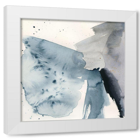 Winter Current I White Modern Wood Framed Art Print by Barnes, Victoria