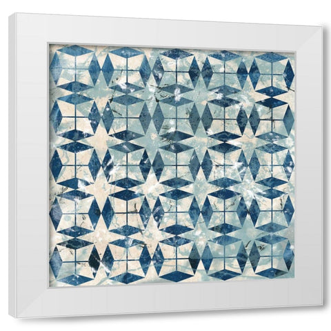Tile-Dye II White Modern Wood Framed Art Print by Vess, June Erica