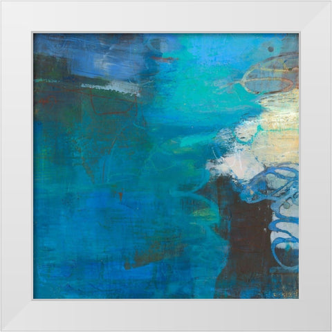 Rax I White Modern Wood Framed Art Print by Jachimiec, Sue
