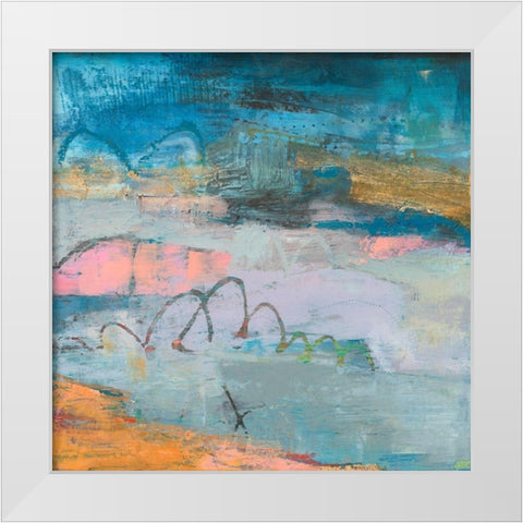 Rax II White Modern Wood Framed Art Print by Jachimiec, Sue