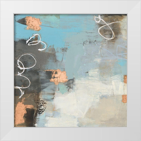 Thither II White Modern Wood Framed Art Print by Jachimiec, Sue