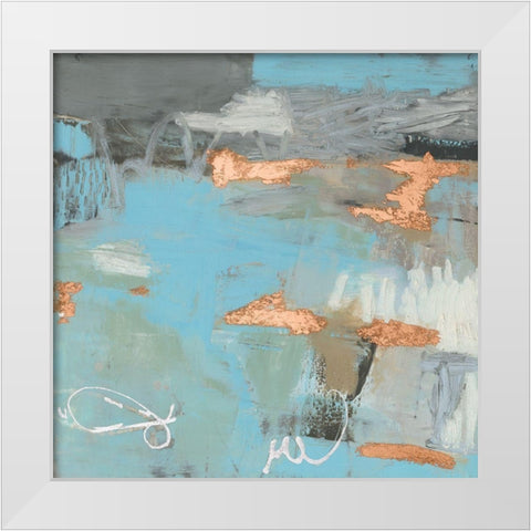 Thither III White Modern Wood Framed Art Print by Jachimiec, Sue