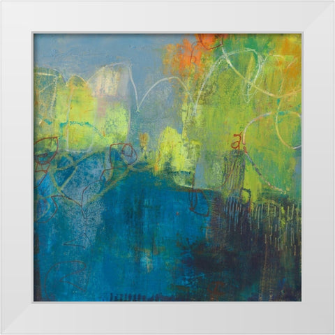 Gawsy III White Modern Wood Framed Art Print by Jachimiec, Sue